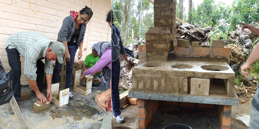 Energiesparofenbau in Ecuador 2013