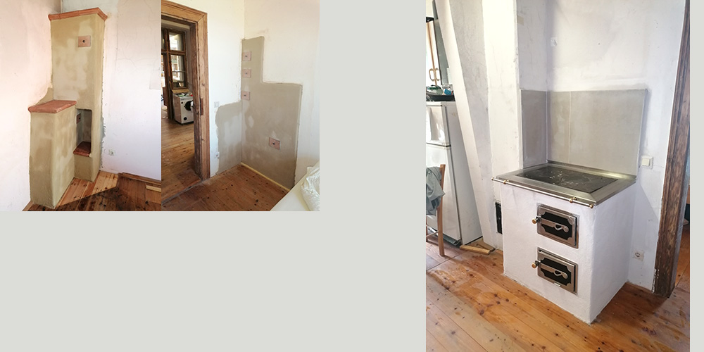 Küchenherd 3RaumSpeicherTischherd