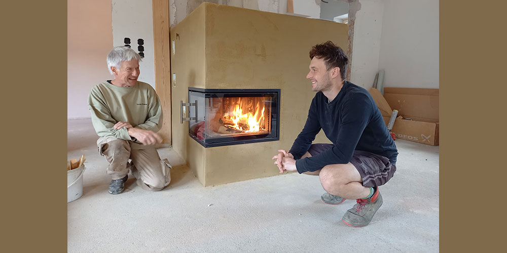 Lehmspeicherofen Biohof BB Richard Jussel und Emanuel Bayreder